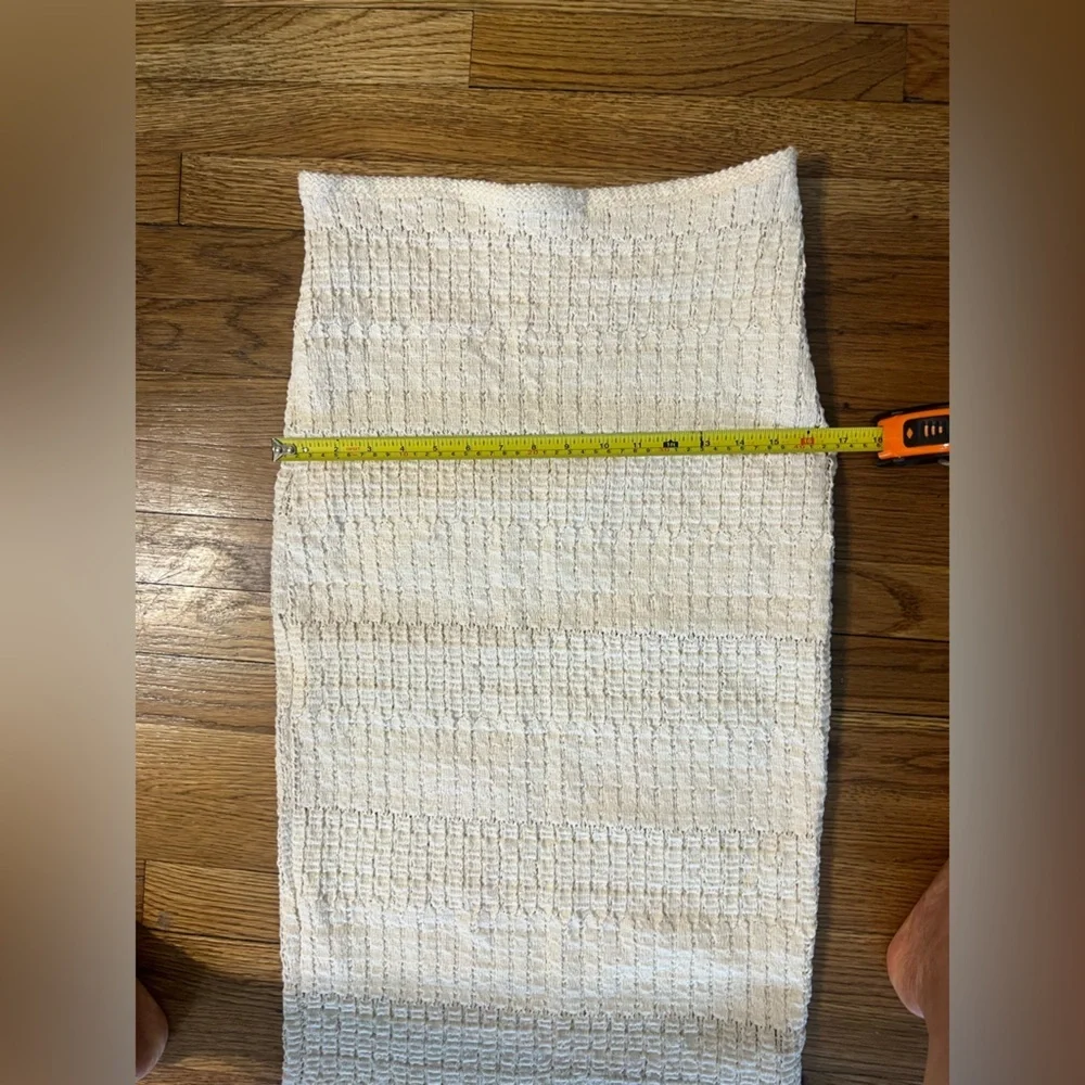Zara Ivory Woven Ribbed Door Mat